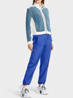 Marc Cain Jacken|Strick-CARDIGAN MIT ZIPP KNITTED IN GERMANY bright royal blue