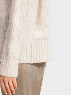 Marc Cain Jacken|Strick-CARDIGAN MT ALPAKA – KNITTED IN GERMANY soft moon rock