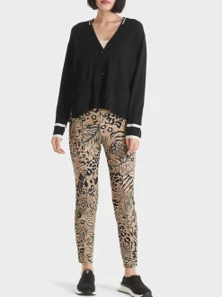 Marc Cain Jacken|Strick-CARDIGAN "RETHINK TOGETHER" black