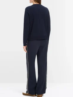 Marc Cain Jacken|Strick-CARDIGAN "RETHINK TOGETHER" midnight blue