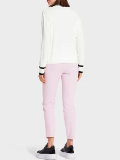 Marc Cain Jacken|Strick-CARDIGAN "RETHINK TOGETHER" off-white
