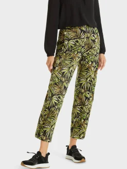 Marc Cain Hosen-CARGOHOSE RENTON MIT FLORALEM PRINT black