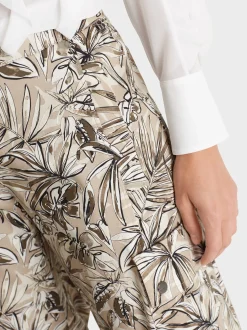 Marc Cain Hosen-CARGOHOSE RENTON MIT FLORALEM PRINT light stone