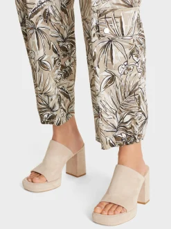 Marc Cain Hosen-CARGOHOSE RENTON MIT FLORALEM PRINT light stone