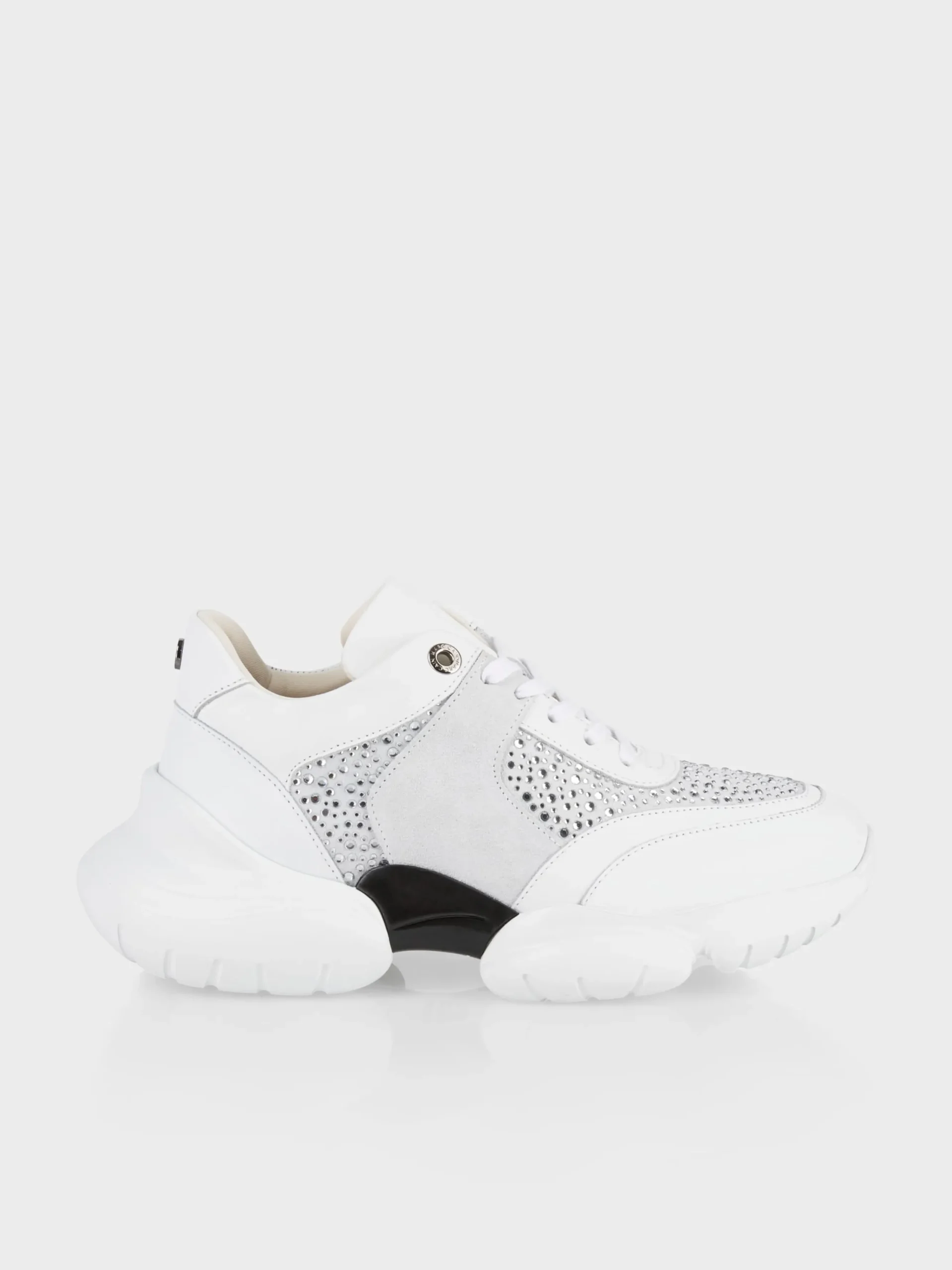 Marc Cain Schuhe-CHUNKY SNEAKER MIT GLITZER white