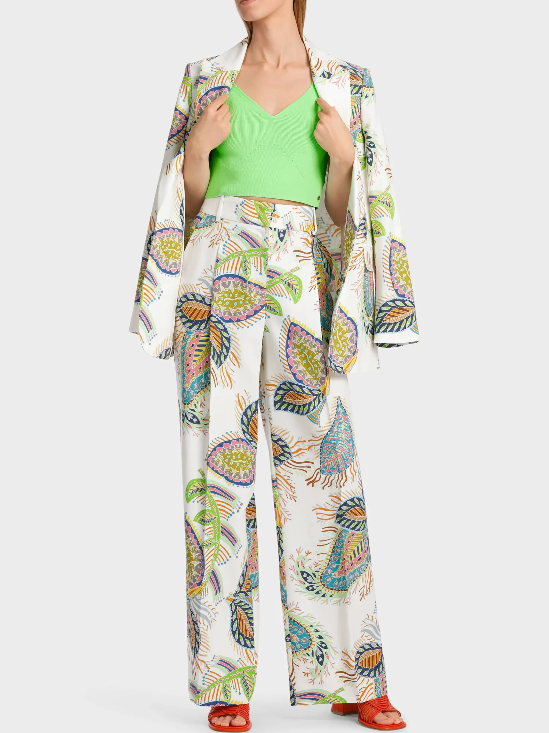 Marc Cain Shirts & Tops|Strick-CROPPED BUSTIER KNITTED IN GERMANY light apple green
