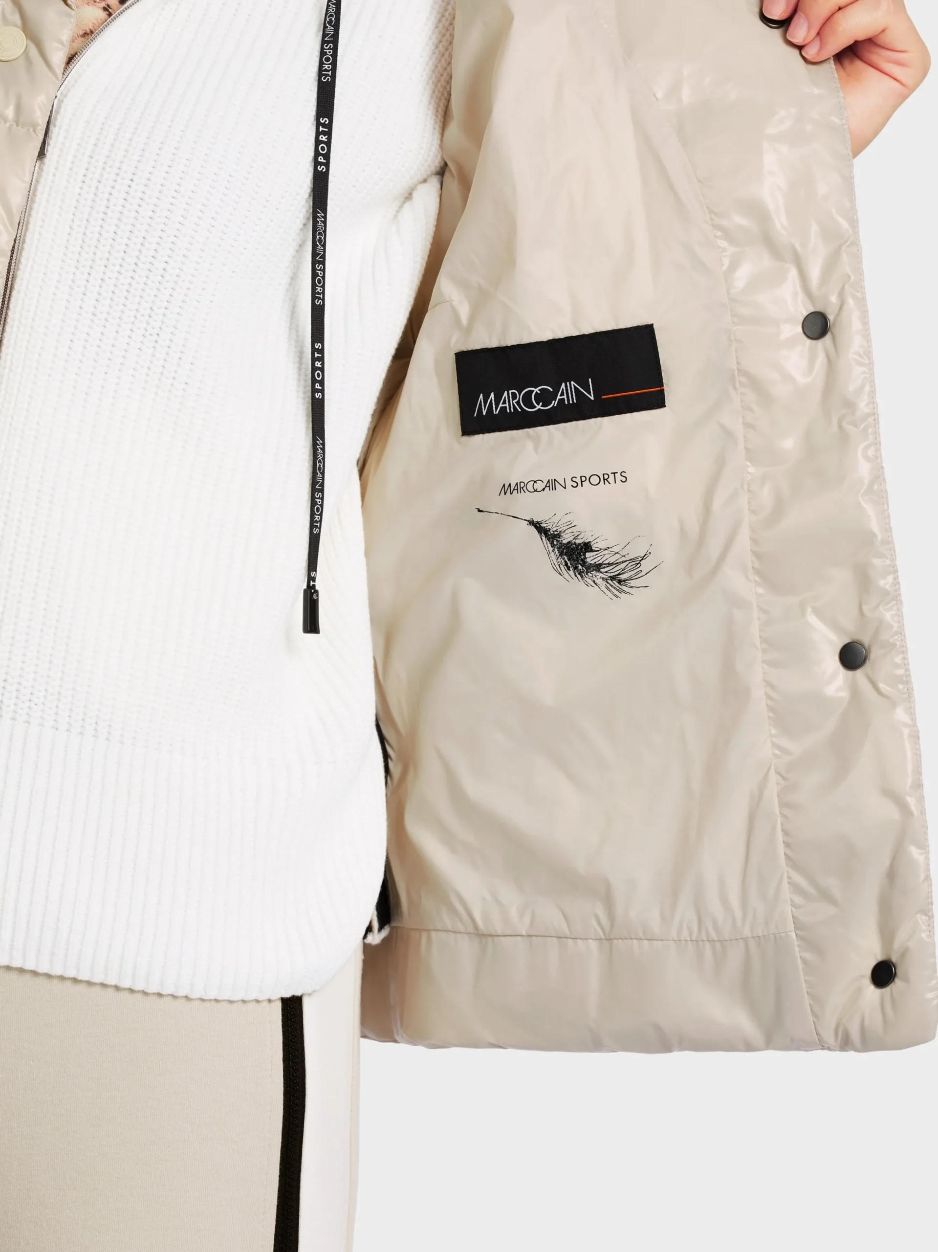 Marc Cain Jacken-DAUNENWESTE MIT STEHKRAGEN soft moon rock