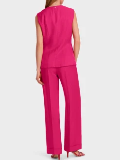 Marc Cain Jacken|Hosenanzüge-DOPPELREIHIGE WESTE deep fuchsia