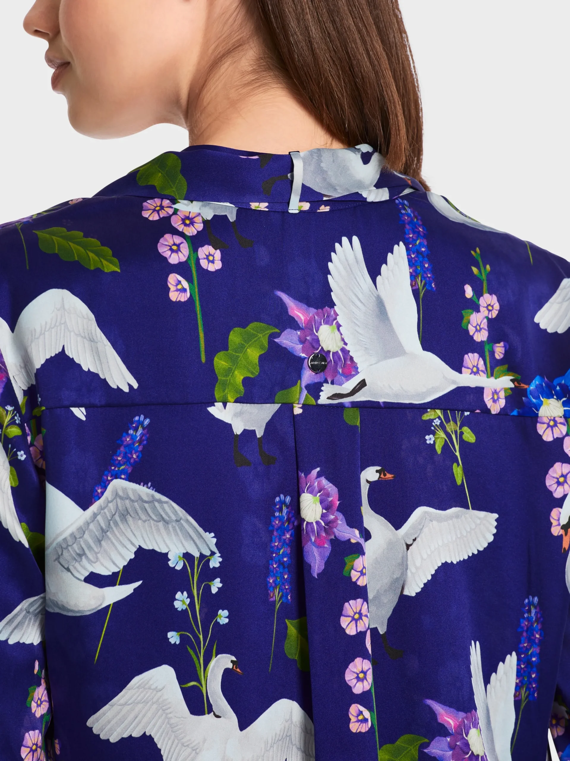 Marc Cain Blusen & Tuniken-EDLE SEIDENBLUSE deep violet