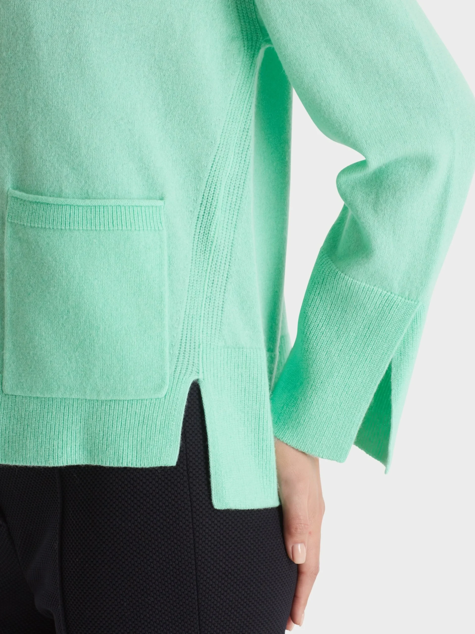 Marc Cain Jacken|Strick-EDLER CARDIGAN "RETHINK TOGETHER" soft malachite