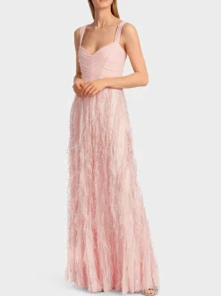 Marc Cain Kleider-EDLES TÜLLKLEID soft seashell