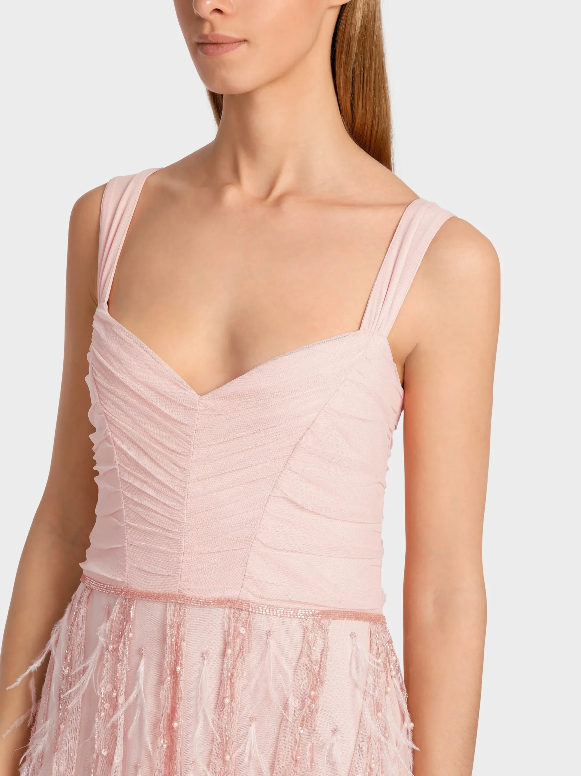 Marc Cain Kleider-EDLES TÜLLKLEID soft seashell