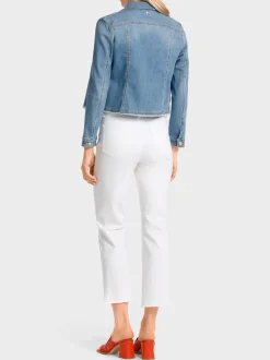 Marc Cain Jacken-FANCY JEANSJACKE “RETHINK TOGETHER” baby blue