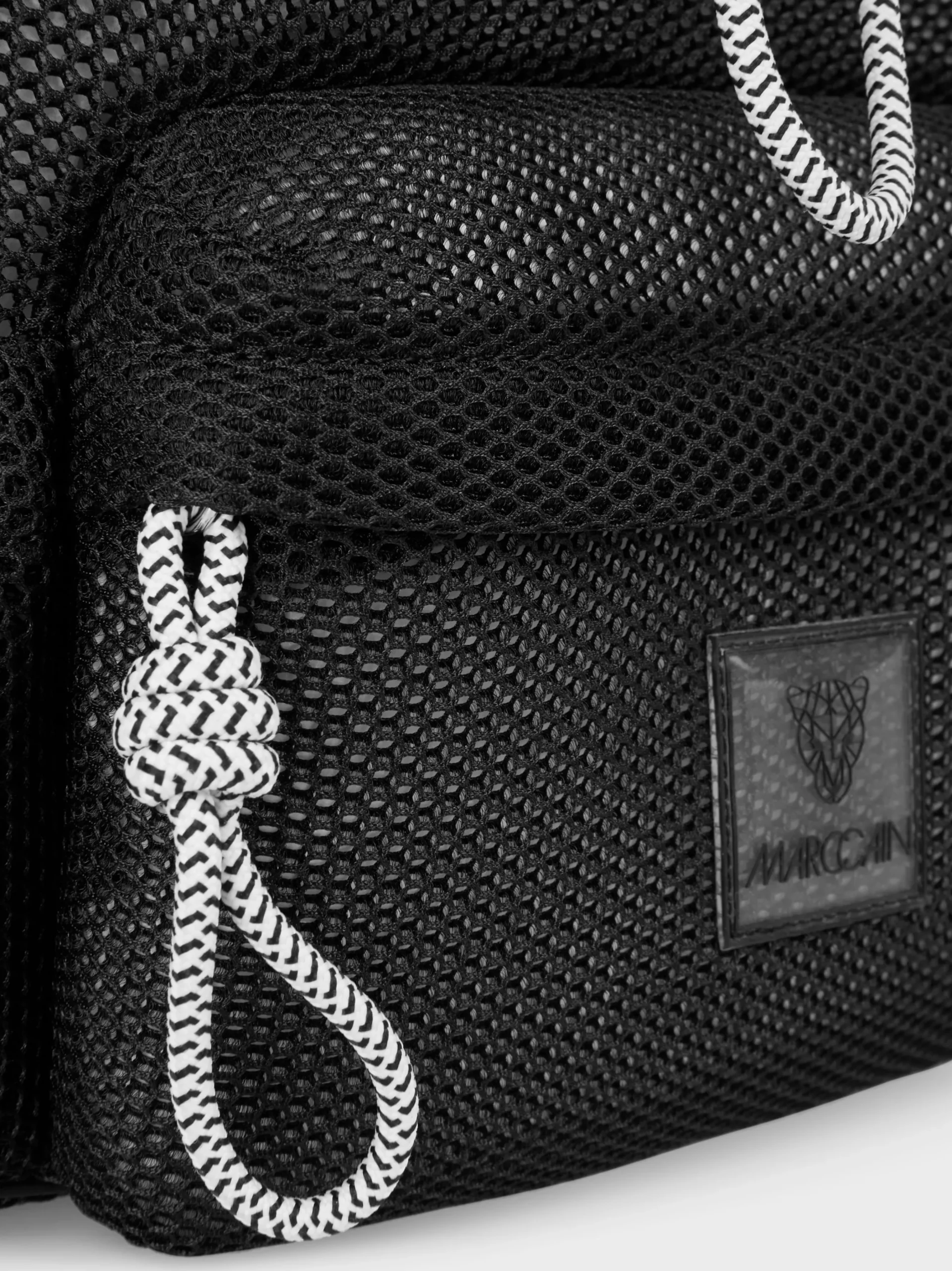 Marc Cain Taschen-FANCY RUCKSACK AUS MESH black