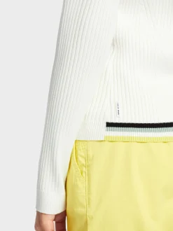 Marc Cain Strick|Jacken-FEINSTRICK CARDIGAN MIT ZIPP off-white