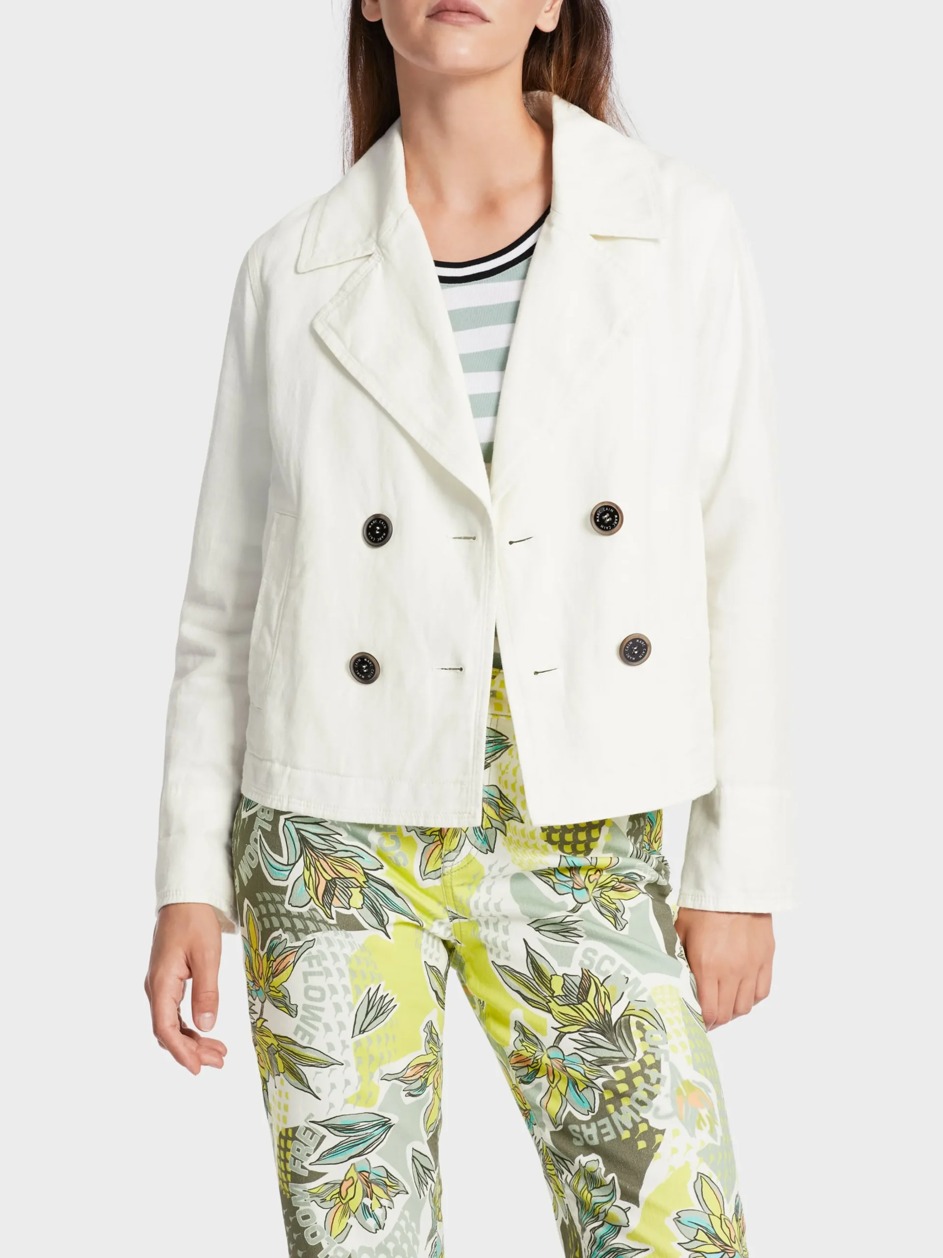 Marc Cain Jacken-FEMININE CABANJACKE off-white