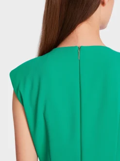Marc Cain Kleider-FIGURNAHES KLEID MIT RÜSCHEN-DETAIL bright malachite