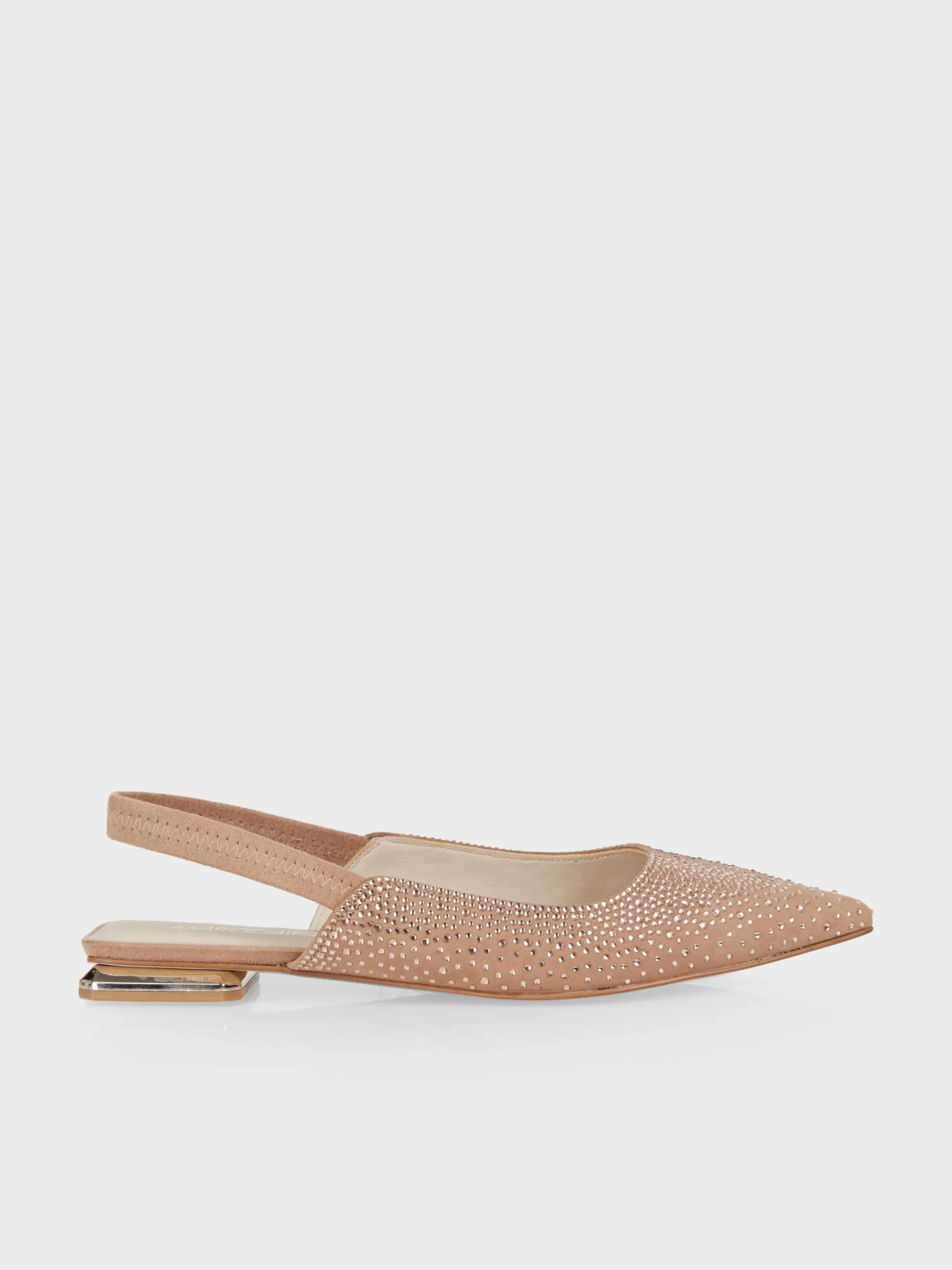 Marc Cain Schuhe-FLACHE SLINGPUMPS MIT KRISTALLEN soft rose