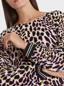 Marc Cain Blusen & Tuniken-FLIEßENDE BLUSE bright pink lavender