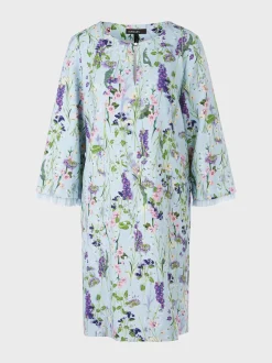 Marc Cain Kleider-FLORAL BEDRUCKTES KLEID soft summer sky