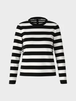 Marc Cain Pullover & Sweatshirts|Strick-GESTREIFTER SWEATER 