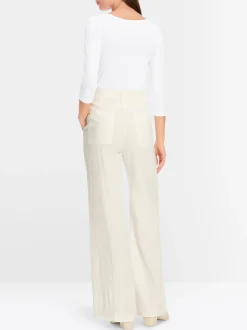 Marc Cain Shirts & Tops-HAUCHZARTES LONGSLEEVE white