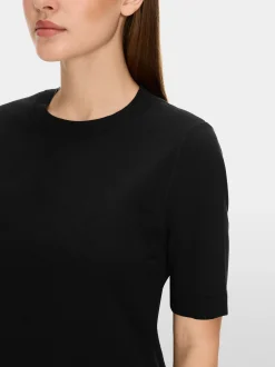 Marc Cain Shirts & Tops-HAUCHZARTES LONGSLEEVE black