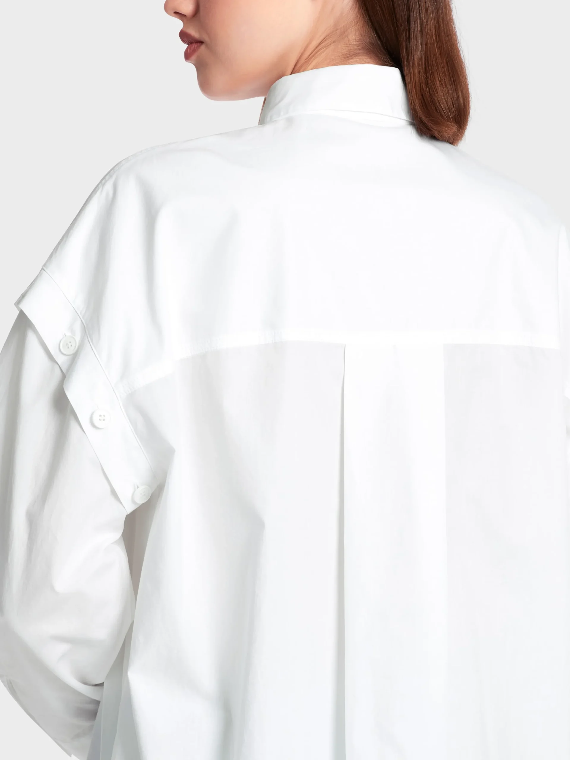 Marc Cain Blusen & Tuniken-HEMDBLUSE IN A-LINIE "RETHINK TOGETHER" white