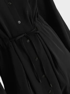 Marc Cain Kleider-HEMDBLUSENKLEID MIT RAGLAN black