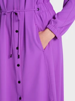 Marc Cain Kleider-HEMDBLUSENKLEID MIT RAGLAN bright malve