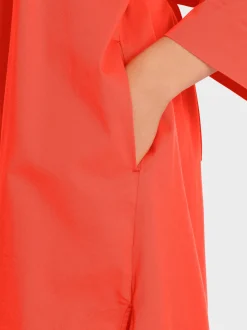 Marc Cain Kleider-HEMDBLUSENKLEID MIT ¾-ÄRMEL bright tomato