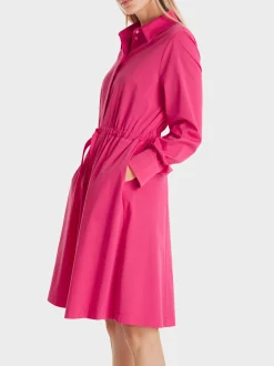Marc Cain Kleider-HEMDBLUSENKLEID MIT STOFFGÜRTEL super pink