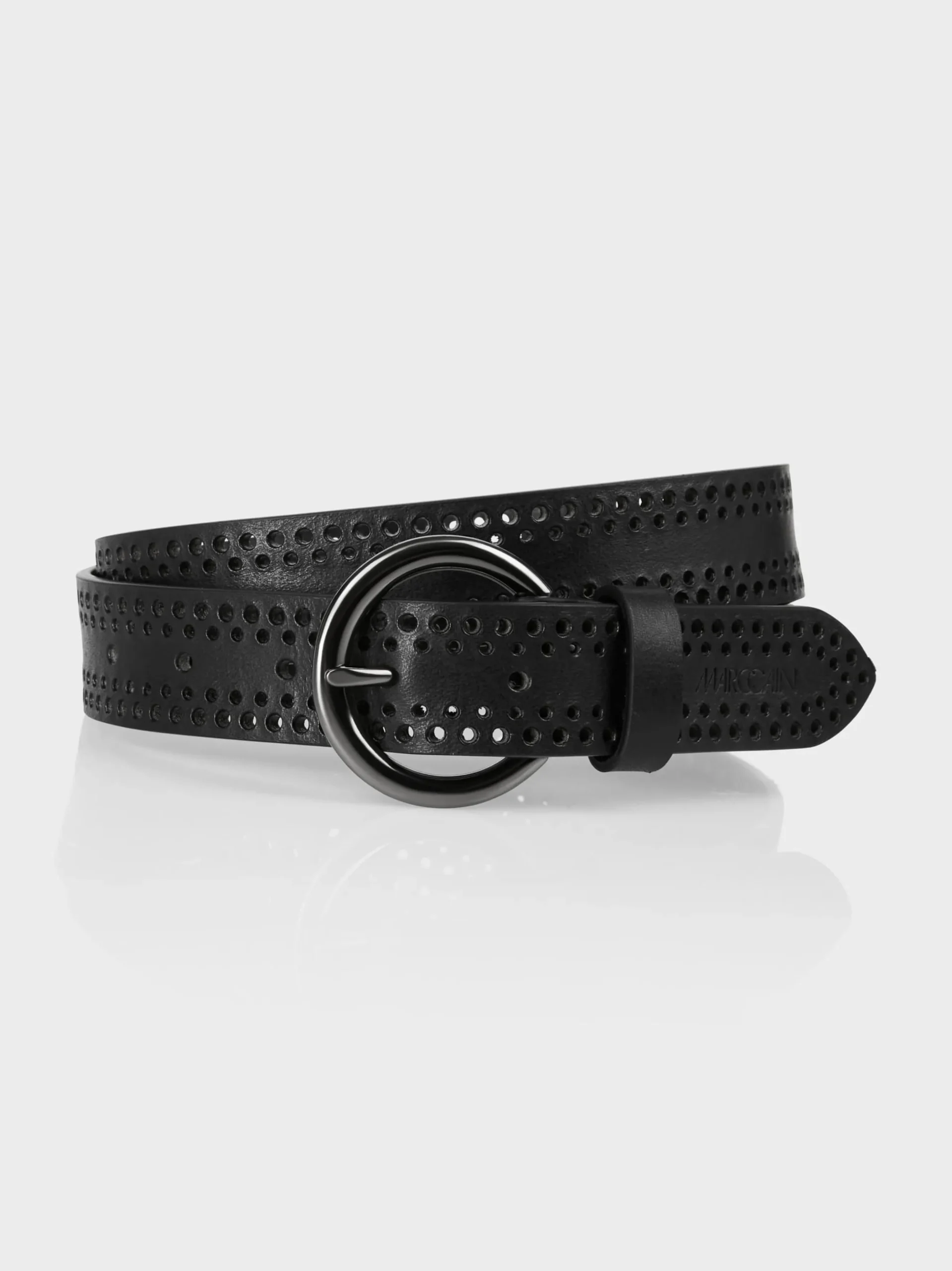 Marc Cain Accessoires-HÜFTGÜRTEL AUS RINDLEDER black