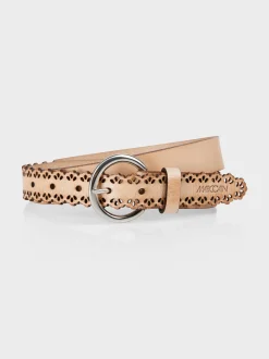 Marc Cain Accessoires-HÜFTGÜRTEL IM BORDÜRENDESIGN raffia