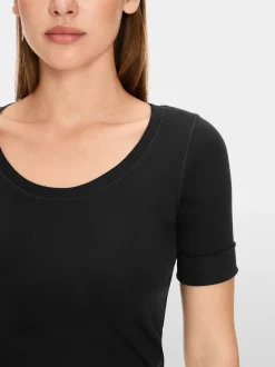 Marc Cain Shirts & Tops-HOCHWERTIGES BASIC-SHIRT black