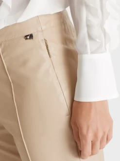 Marc Cain Hosen-HOSE FAID AUS FUN LEATHER light stone