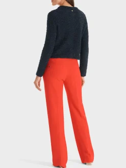 Marc Cain Hosen|Hosenanzüge-HOSE FAID MIT FLARED LEG bright tomato