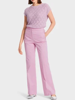 Marc Cain Hosenanzüge-HOSE FAID MIT REIßVERSCHLUSSTASCHEN pink lavender