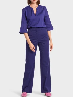Marc Cain Hosenanzüge-HOSE FAID MIT REIßVERSCHLUSSTASCHEN deep violet