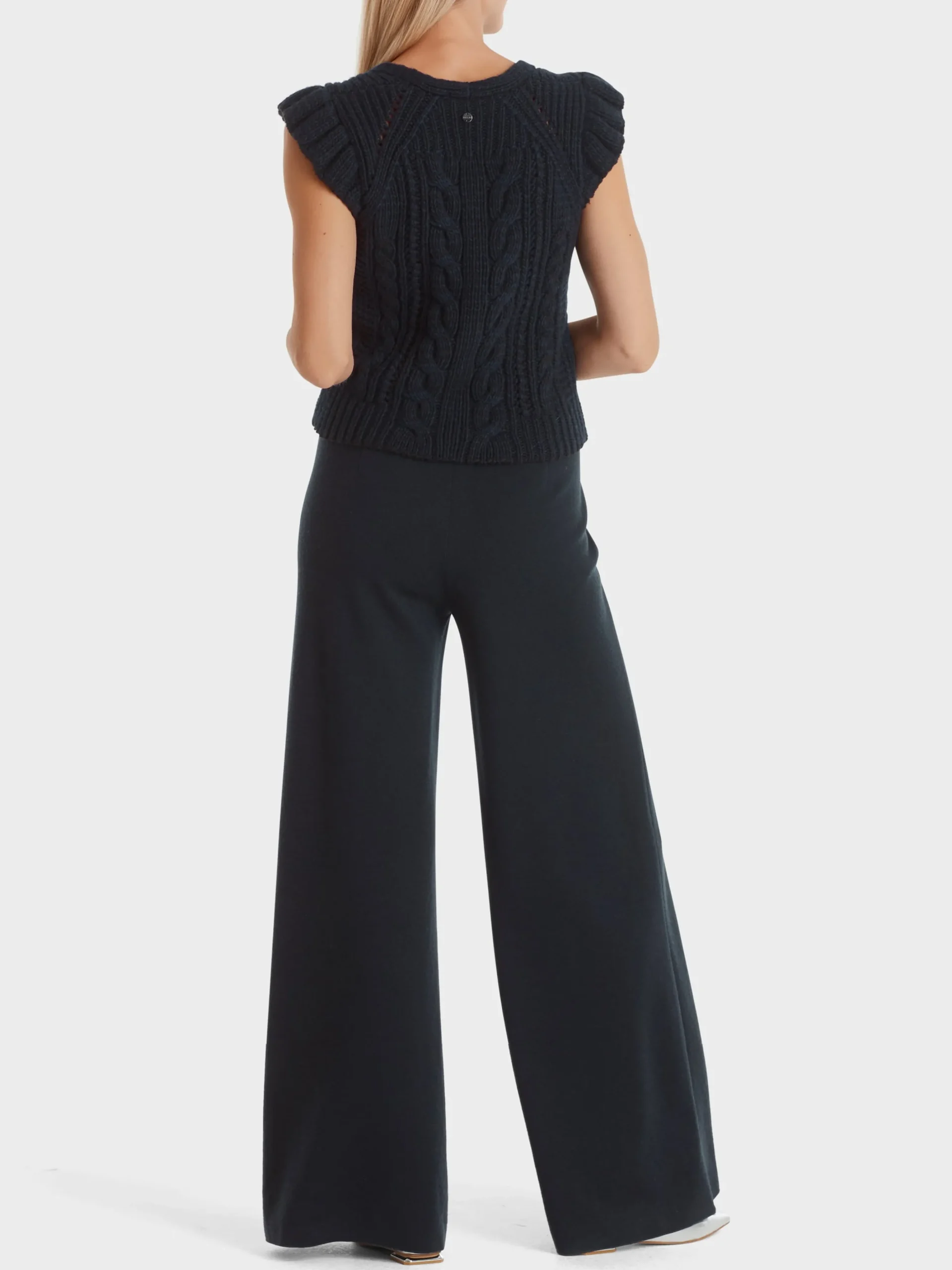 Marc Cain Hosen|Strick-HOSE FIENI KNITTED IN GERMANY midnight blue