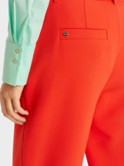 Marc Cain Hosen-HOSE FORDON MIT BUGFALTE UND STULPEN bright tomato
