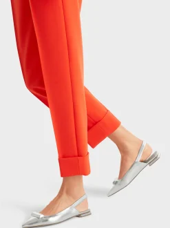 Marc Cain Hosen-HOSE FORDON MIT BUGFALTE UND STULPEN bright tomato