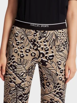 Marc Cain Hosen-HOSE FOSHAN MIT ALLOVERPRINT bright camel