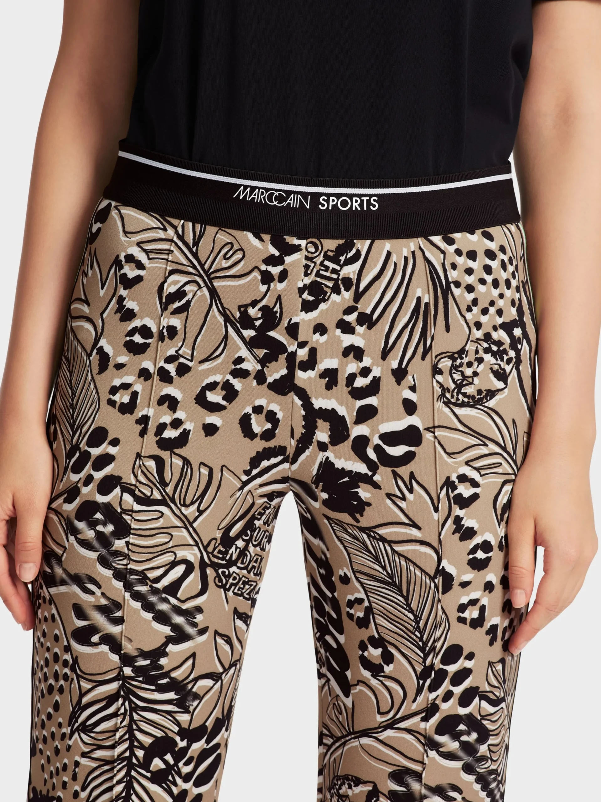 Marc Cain Hosen-HOSE FOSHAN MIT ALLOVERPRINT bright camel