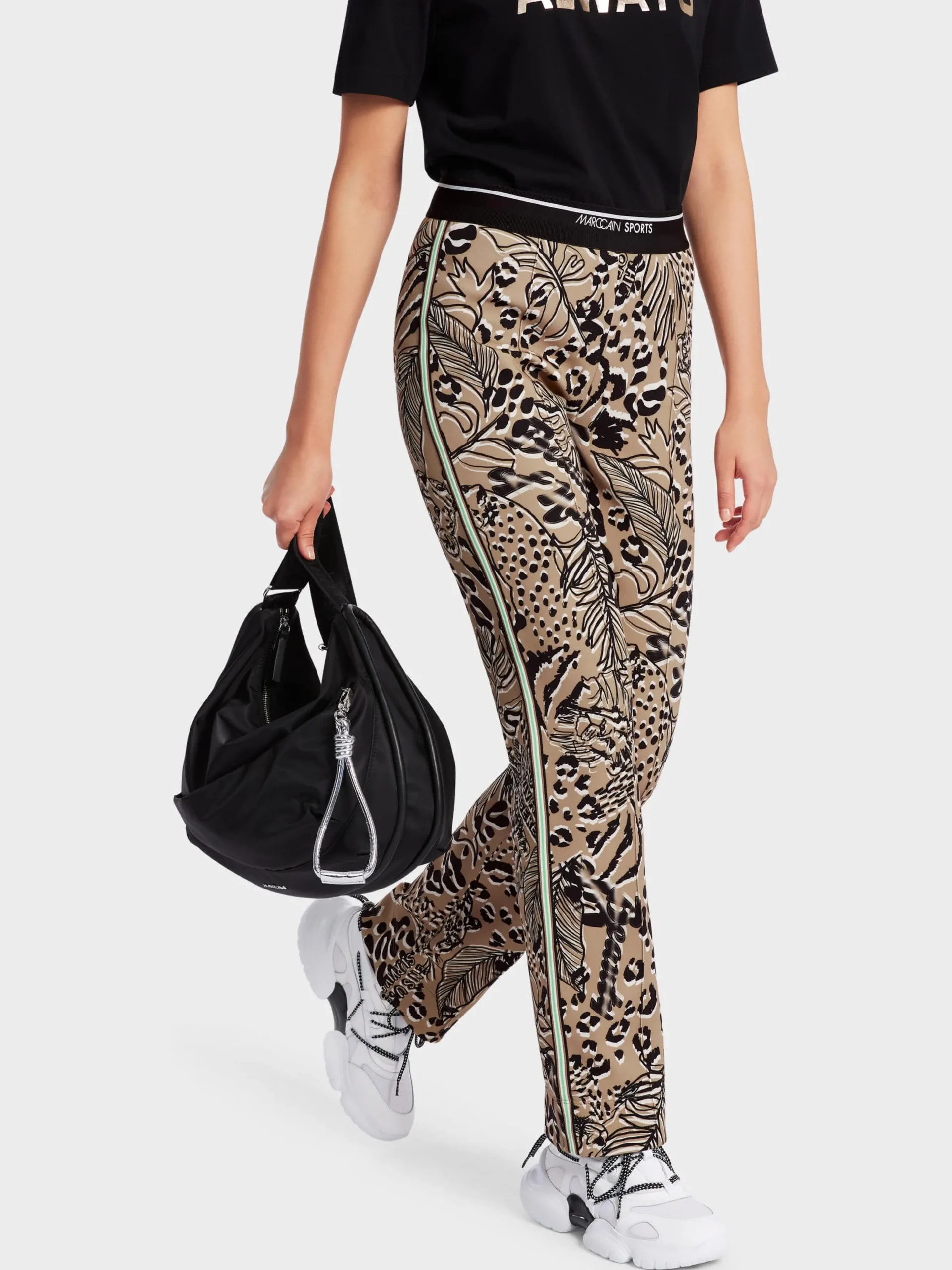 Marc Cain Hosen-HOSE FOSHAN MIT ALLOVERPRINT bright camel