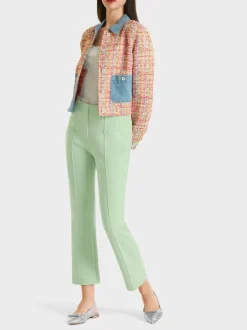 Marc Cain Hosen-HOSE FREDERICA AUS SCUBAJERSEY soft pistachio