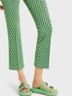 Marc Cain Hosen-HOSE FREDERICA MIT ALLOVERDESSIN granny smith