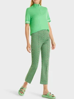 Marc Cain Hosen-HOSE FREDERICA MIT ALLOVERDESSIN granny smith