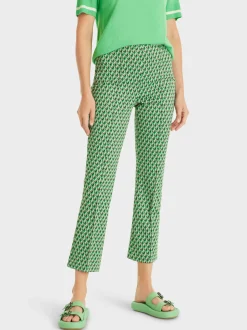 Marc Cain Hosen-HOSE FREDERICA MIT ALLOVERDESSIN granny smith