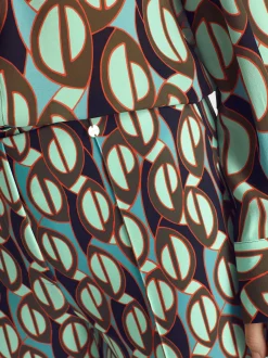 Marc Cain Hosen|Hosenanzüge-HOSE FREDERICA MIT ALLOVERPRINT soft malachite